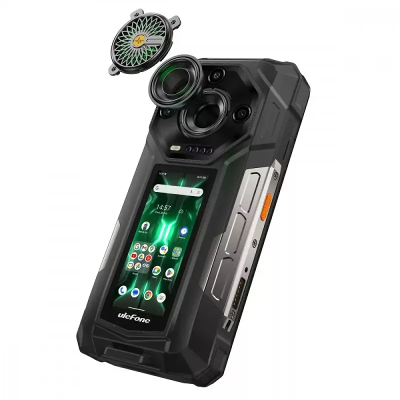 Smartfón Ulefone Armor 33 Pro 5G, 6,95 palca, 16 GB / 512 GB, 25500 mAh, Android 14, čierny