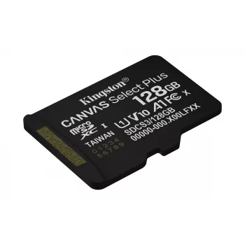 Kingston Technology 128GB micSDXC Canvas Select Plus Gen3 150R A1 samostatné balenie bez ADP