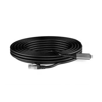 DIGITUS USB-C 3.2 Gen1 - RJ45 Ethernet kábel - CAT6a S/FTP čierny - 5m