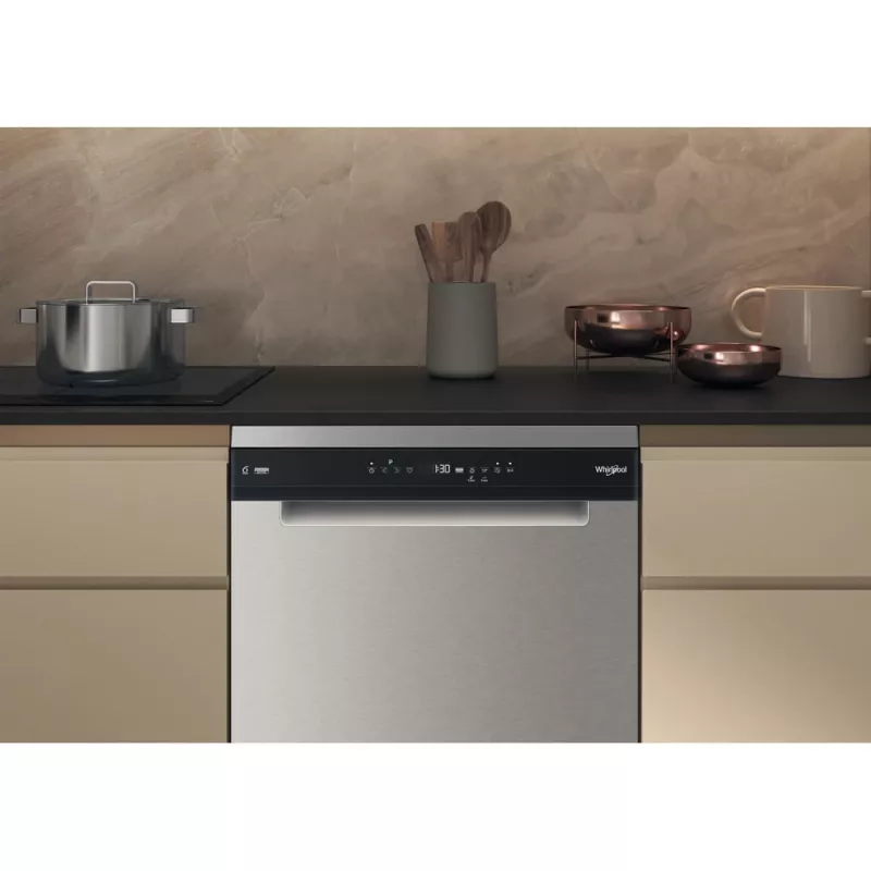 Whirlpool W7F HP33 X voľne stojaca umývačka riadu 15 súprav 43 dB