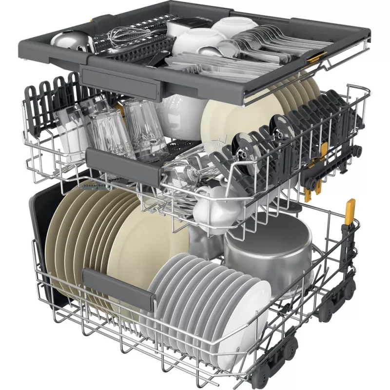 Whirlpool W7F HP33 X voľne stojaca umývačka riadu 15 súprav 43 dB