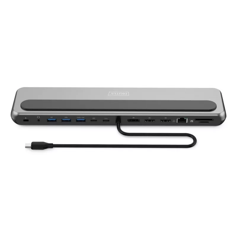 Digitus USB-C 8K dokovacia stanica, 12 portov, USB 3.2 Gen 2, 100 W