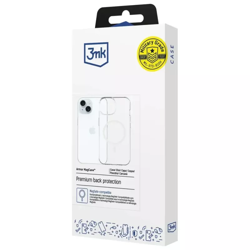 Ochranné puzdro 3MK Armor MagCase pre Apple iPhone 15 – robustný dizajn, magnetická kompatibilita