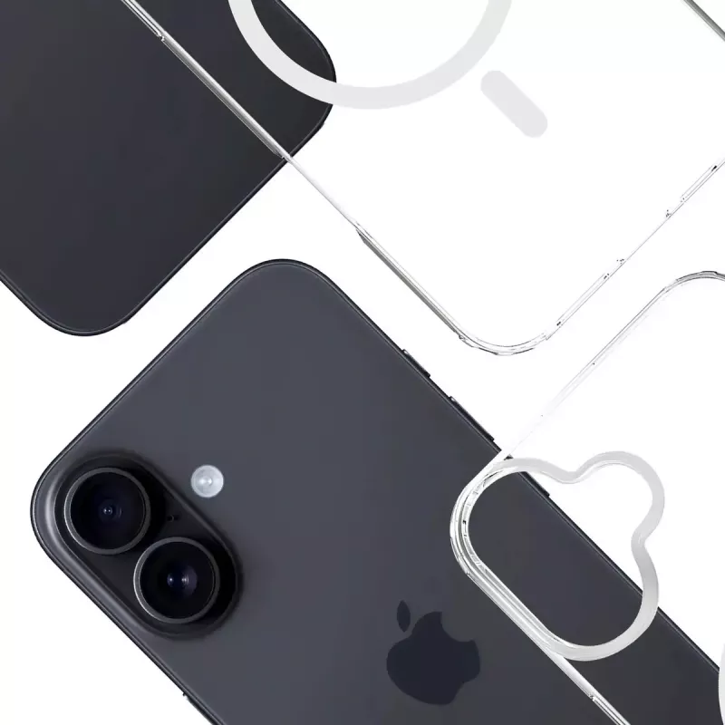 Kryt puzdro na telefón 3MK Armor MagCase pre iPhone 16, 6,1 palca (15,5 cm), transparentný, PC+TPU