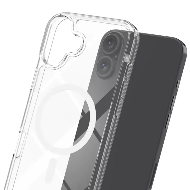 Kryt puzdro na telefón 3MK Armor MagCase pre iPhone 16, 6,1 palca (15,5 cm), transparentný, PC+TPU