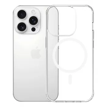 Puzdro na telefón 3MK Armor MagCase pre iPhone 16 Pro, transparentné, pre 16 cm (6,3 palca) displej, PC+TPU