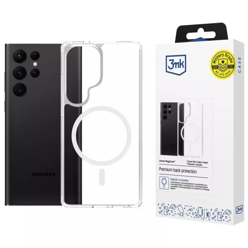 Ochranné puzdro 3MK Armor MagCase pre Samsung Galaxy S24 Ultra – robustné, ľahké, magneticky kompatibilné
