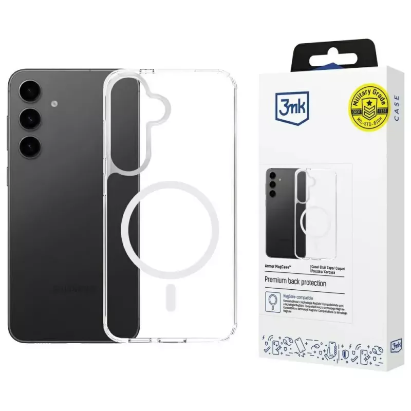 Ochranné puzdro 3MK Armor MagCase pre Samsung Galaxy S24/S25 – robustný, tenký dizajn