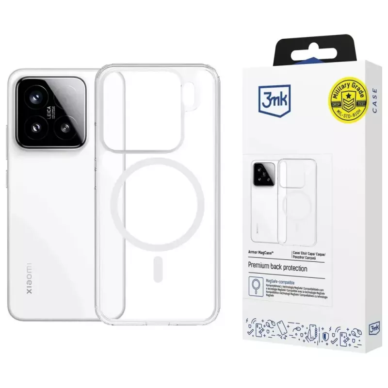 Puzdro na telefón 3MK Armor MagCase pre Xiaomi 15 — robustné, ľahké ochranné puzdro