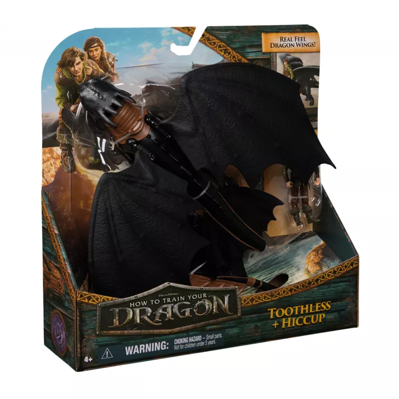 DreamWorks Dragons, Ako si vycvičiť draka, Bezzubka & Škytavka, vikingské duo akčné figúrky, detská hračka pre chlapcov od 4 rokov