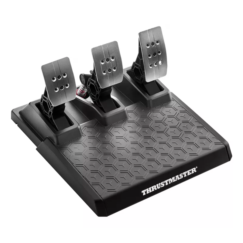Volant a pedále Thrustmaster T248R čierny — USB, hybridný pohon, Force Feedback, LCD displej, kožený volant