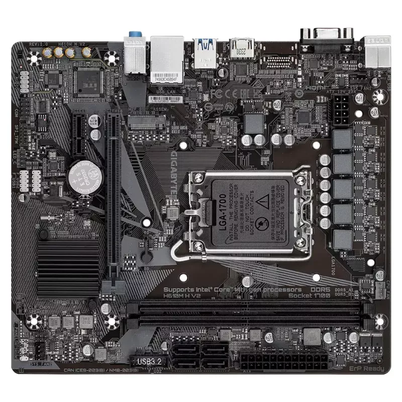 Základná doska GIGABYTE H610M H V2, Intel H610, LGA 1700, Micro ATX