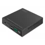 DIGITUS DS-55348 súprava KVM IP extenderov HDMI po optickom vlákne, 4K/60 Hz, 40 km/300 m, IP 1G, čierna
