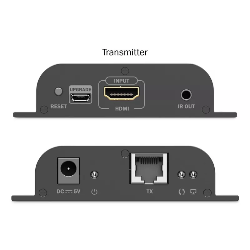 DIGITUS HDMI IP Extender Set - 4K/60Hz 120/200 m, jeden k mnohým, CAT, čierny