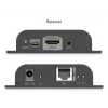 DIGITUS HDMI IP Extender Set - 4K/60Hz 120/200 m, PoE, jeden k mnohým, CAT, čierny
