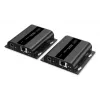 DIGITUS HDMI IP Extender Set - 4K/60Hz 120/200 m, PoE, jeden k mnohým, CAT, čierny