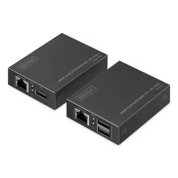 DIGITUS HDMI KVM Extender Set – 4K/30Hz 40/70m PoC CAT čierna