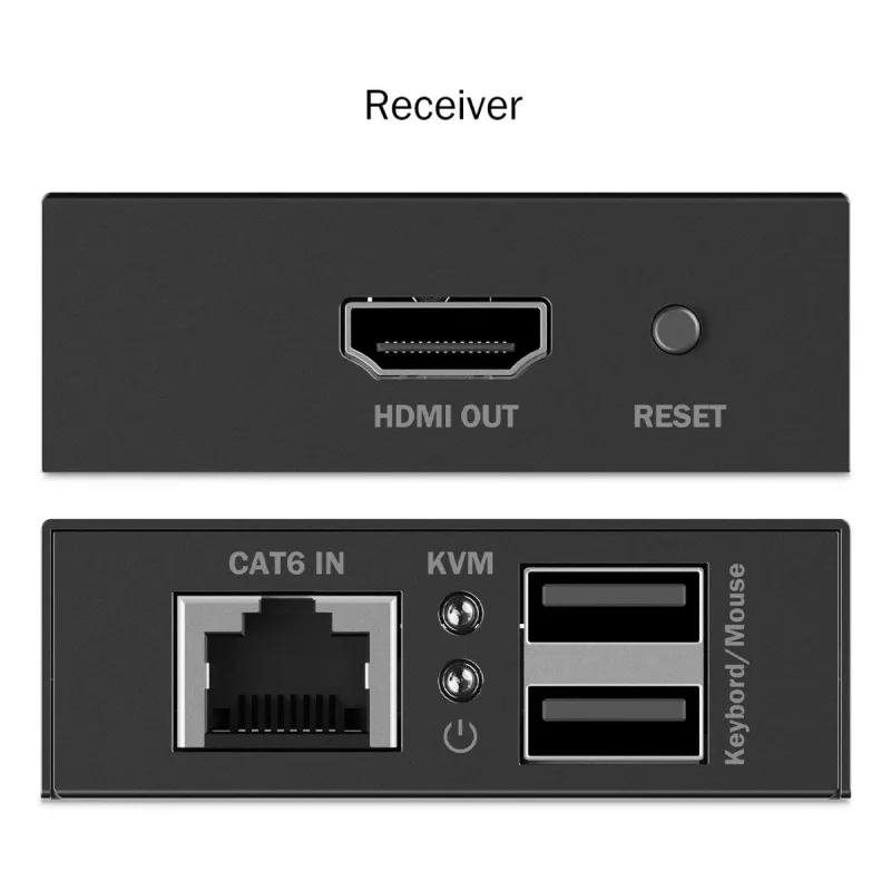 DIGITUS HDMI KVM Extender Set – 4K/30Hz 40/70m PoC CAT čierny
