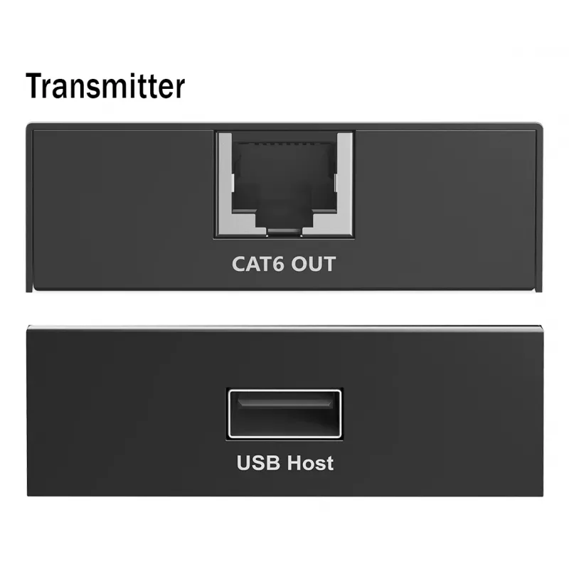 DIGITUS USB Extender - USB 2.0 4x USB-A porty 150m na použitie s káblom CAT6 (alebo vyšším)