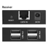 DIGITUS USB Extender - USB 2.0 4x USB-A porty 150m na použitie s káblom CAT6 (alebo vyšším)