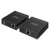 USB 3.2 Gen1 CAT-Extender od DIGITUS DA-73121 — 5 Gbit/s, 4 porty (3× USB-A, 1× USB-C), 100 m, napájaný DC