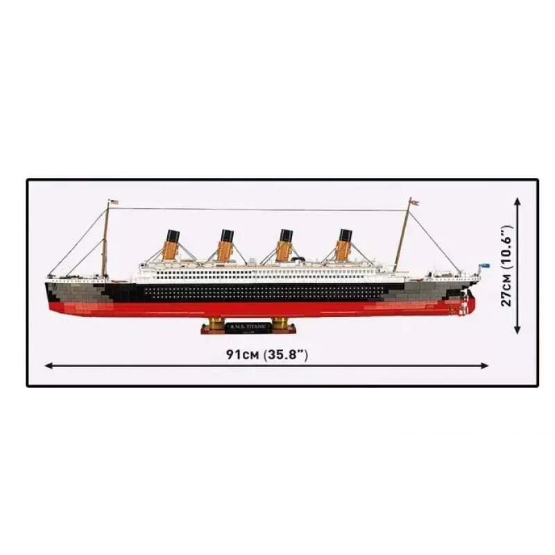 Stavebnica Cobi R.M.S. Titanic model, 3 260 plastových blokov (COBI-1686)