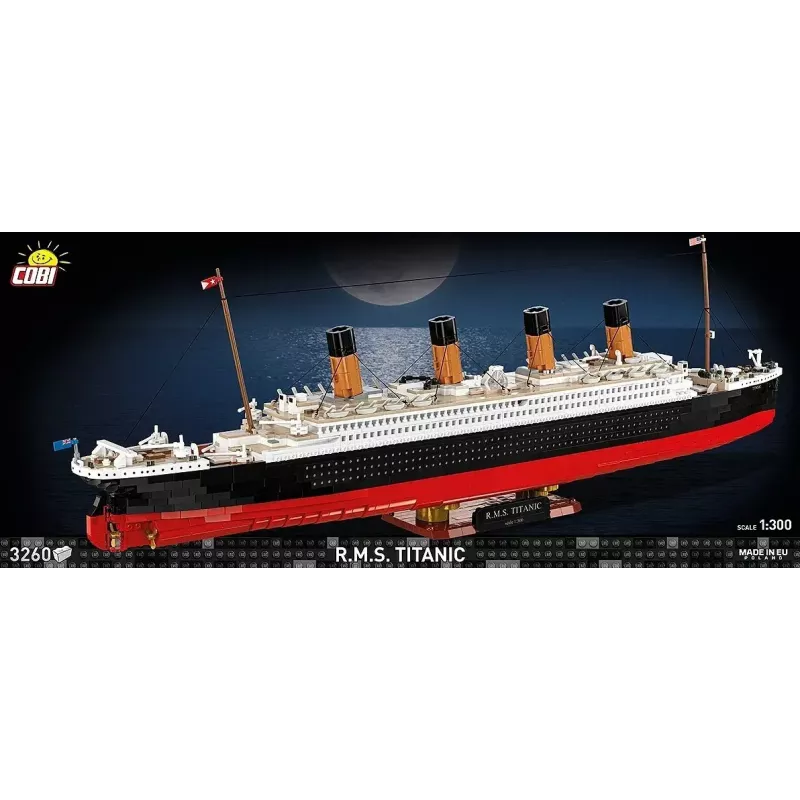 Stavebnica Cobi R.M.S. Titanic model, 3 260 plastových blokov (COBI-1686)