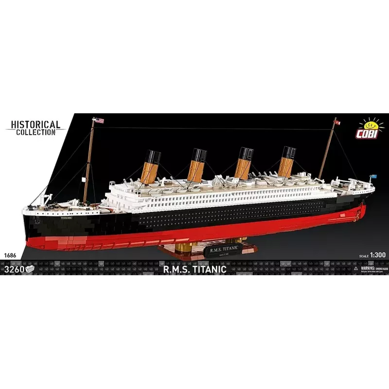 Stavebnica Cobi R.M.S. Titanic model, 3 260 plastových blokov (COBI-1686)