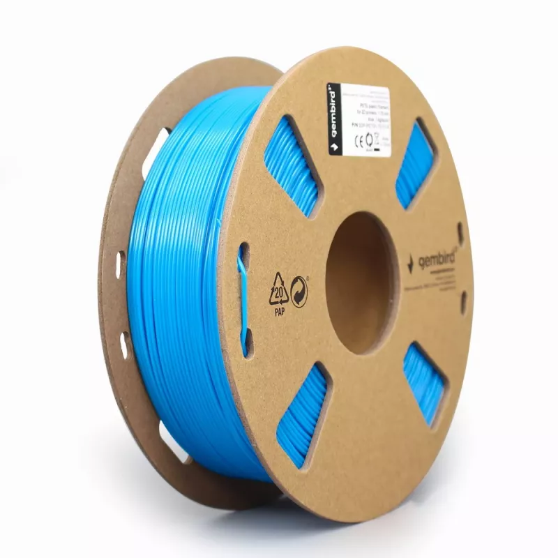 Materiál na 3D tlač Gembird 3DP-PETG1.75-01-B polyetyléntereftalátglykol PETG modrá