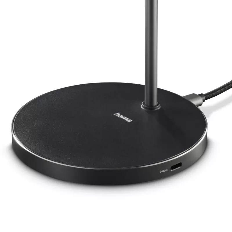 Hama 00201737 mobilná nabíjačka slúchadlá, smartfón čierna USB bezdrôtové nabíjanie rýchle nabíjanie v interiéri
