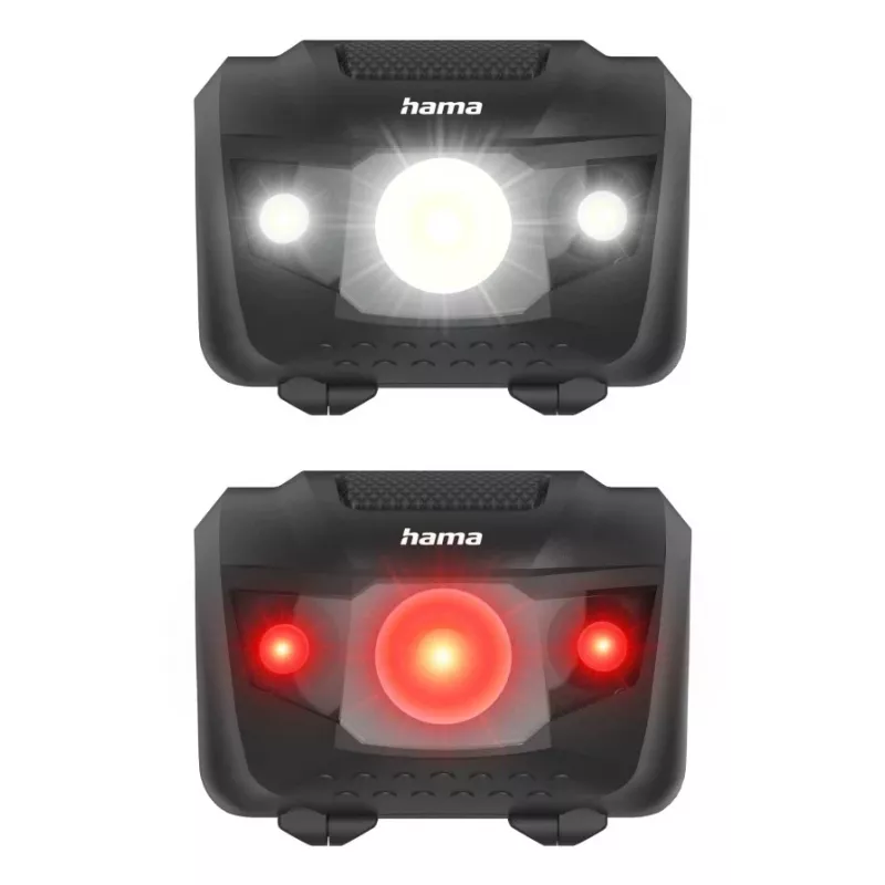 Hama HL200 čierna, modrá, žltá čelová lampa LED