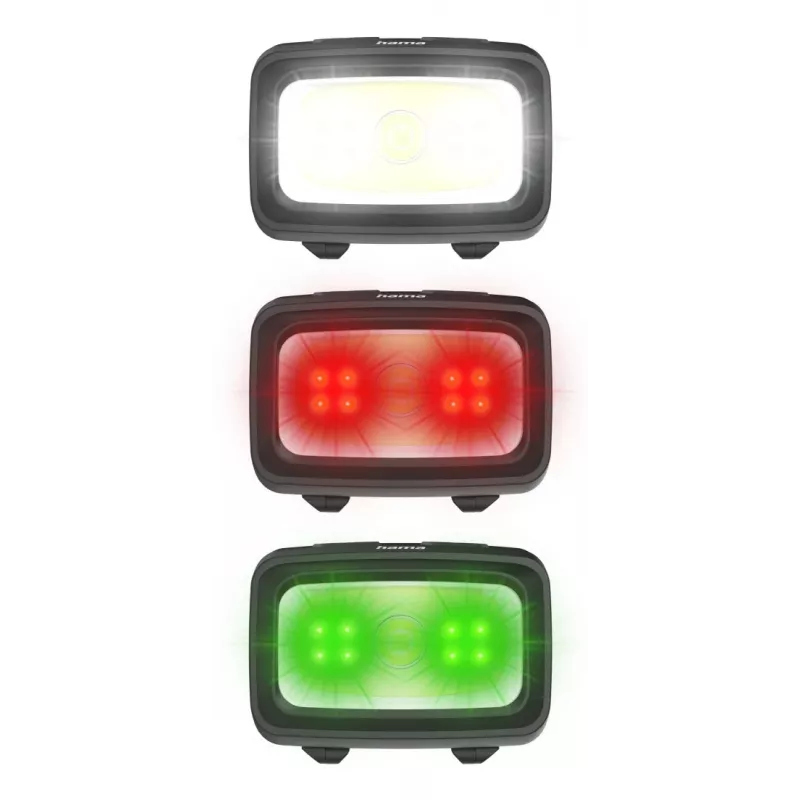 Hama HL350 čierna, modrá, žltá čelová lampa LED
