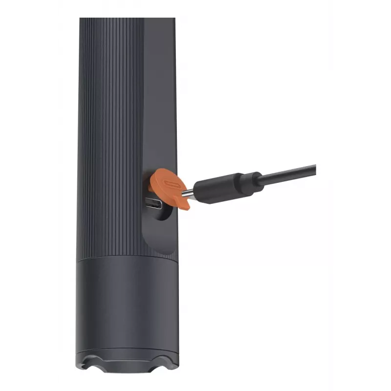 Nabíjateľná LED baterka HAMA FLX1200-C — hliník, nárazuvzdorná, 4 režimy + SOS