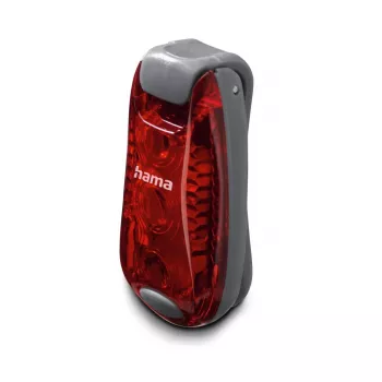 Hama LED výstražné svetlo s klipom, 2 ks, 3 režimy svietenia, IP44, batéria CR2032, čierne/červené