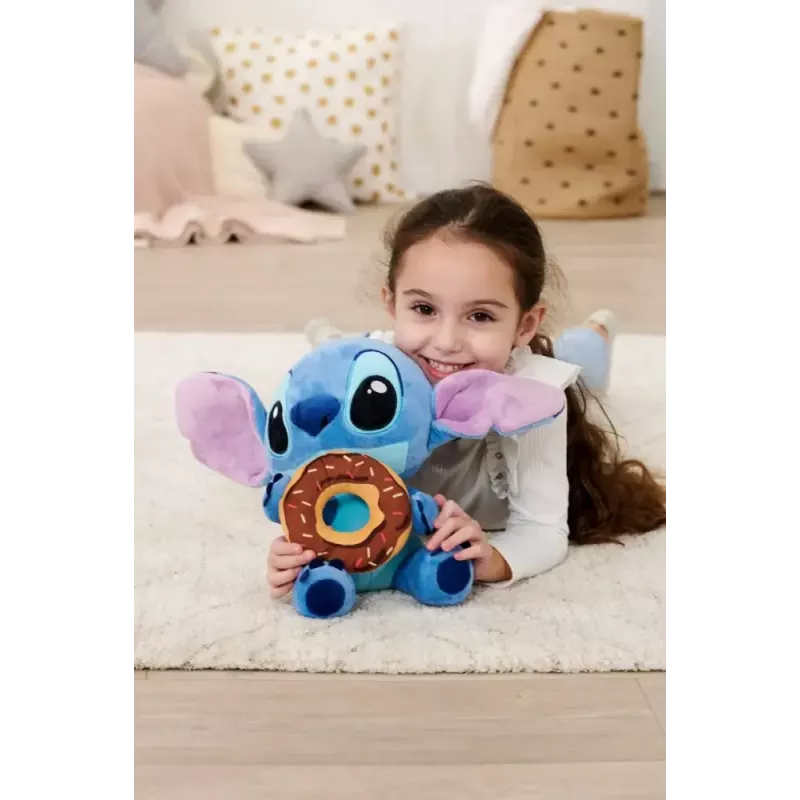 Plüšová hračka SIMBA maskot Stitch s donutom 25 cm plüšová figúrka