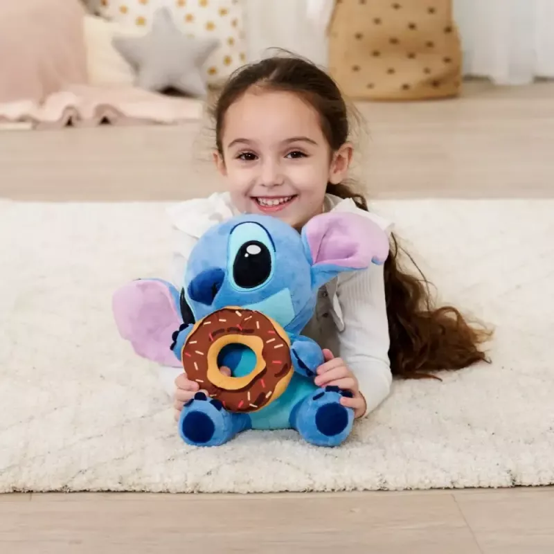 Plüšová hračka SIMBA maskot Stitch s donutom 25 cm plüšová figúrka