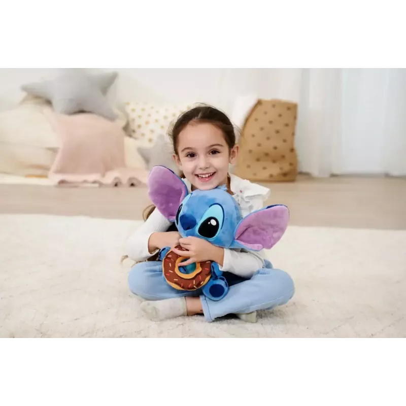 Plüšová hračka SIMBA maskot Stitch s donutom 25 cm plüšová figúrka