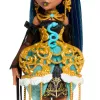 Monster High Scary Sweet Birthday Cleo De Nile bábika v párty šatách s balónom a darčekom