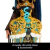 Monster High Scary Sweet Birthday Cleo De Nile bábika v párty šatách s balónom a darčekom