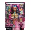 Monster High Scary Sweet Birthday Cleo De Nile bábika v párty šatách s balónom a darčekom