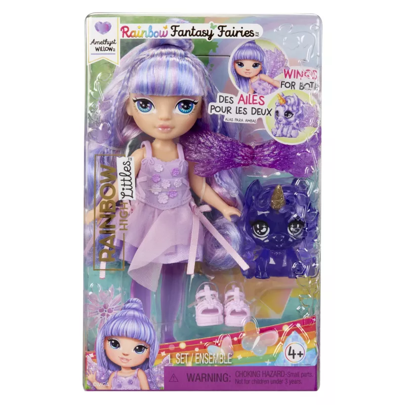 Rainbow High Littles Rainbow Fantasy Fairies bábika - Amethyst (fialová)