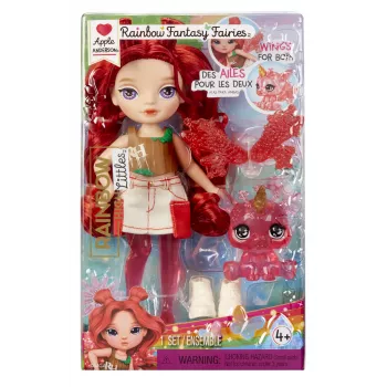 Rainbow High Littles Rainbow Fantasy Fairies bábika - Apple (červená)