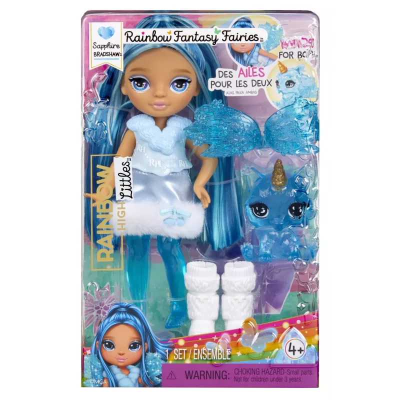 Rainbow High Littles Rainbow Fantasy Fairies bábika - Sapphire (modrá)