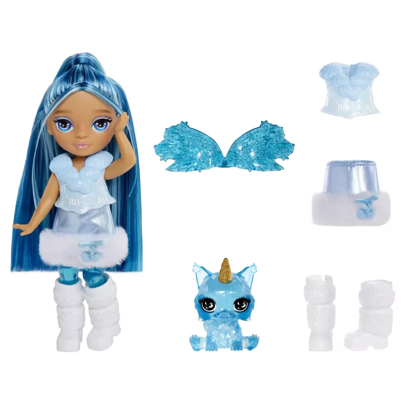 Rainbow High Littles Rainbow Fantasy Fairies bábika - Sapphire (modrá)