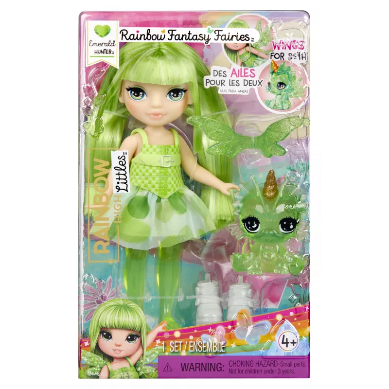 Rainbow High Littles Rainbow Fantasy Fairies bábika - Emerald (zelená)