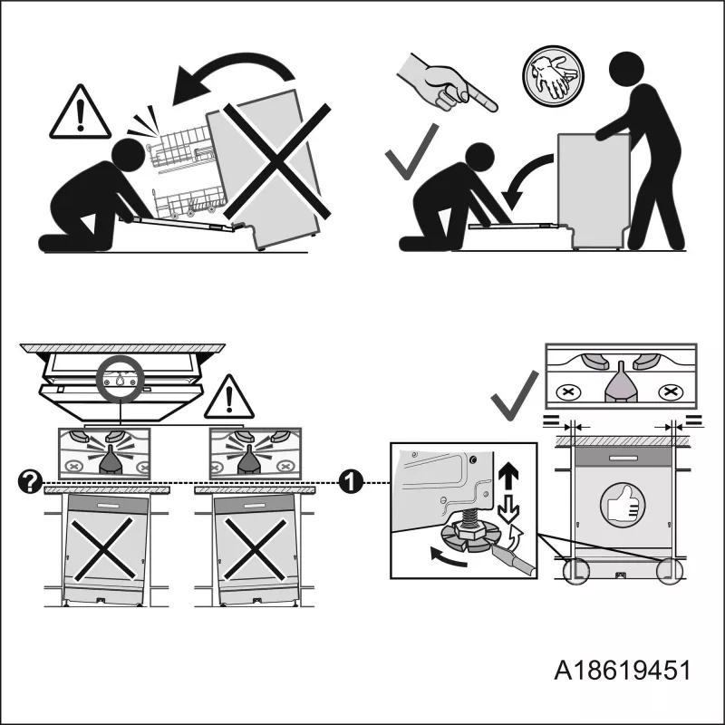 Čiastočne integrovaná umývačka riadu Electrolux EES47300IX, 13 súprav riadu, 60 cm, 8 programov, AirDry, 46 dB
