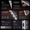 Axagon HMC-KB-NRD, USB 5Gbps hub s klávesnicou, HDMI 4K/60Hz, 3x USB-A, SD/mSD, Audio, PD100, severské rozloženie