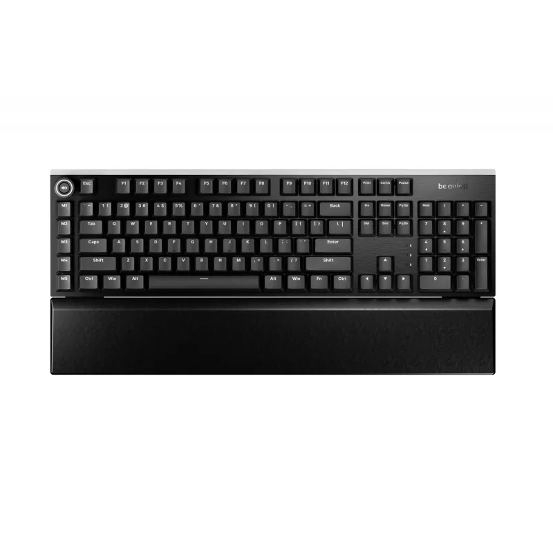 Mechanická herná klávesnica be quiet! Light Mount Silent Tactile USB QWERTY US English, RGB, Full-Size, kábel USB typu A na typ C
