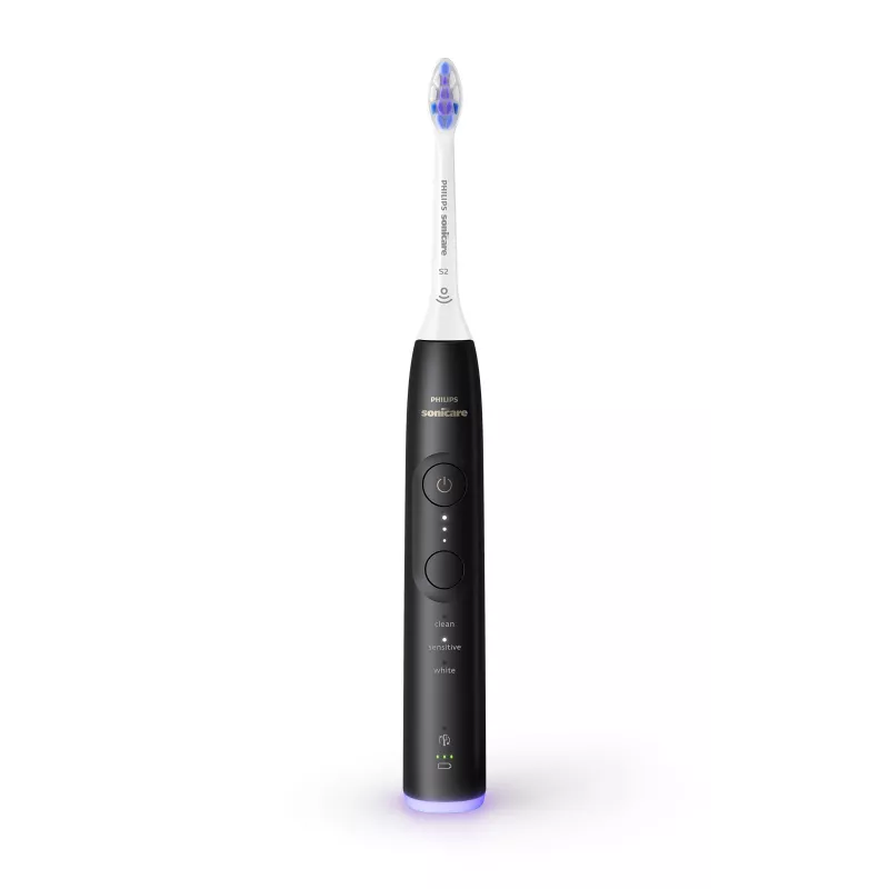 Philips Sonicare 6500 Series HX7411/02 sonická elektrická zubná kefka s aplikáciou, 62 000 pohybov/min, snímač tlaku, časovač, čierna