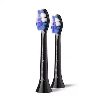 Philips Sensitive HX6052/88 2 ks v balení hlavice kefky, 2 ks, čierna, 3 mesiace, extra jemné, Philips, Philips Sonicare